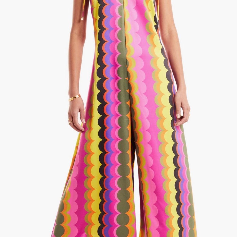 Never Fully Dressed marble arch wide leg jumpsuit